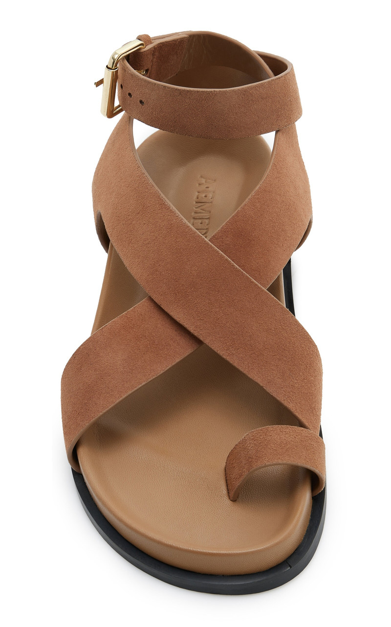 A.EMERY Jalen Suede Sandals tan outlook