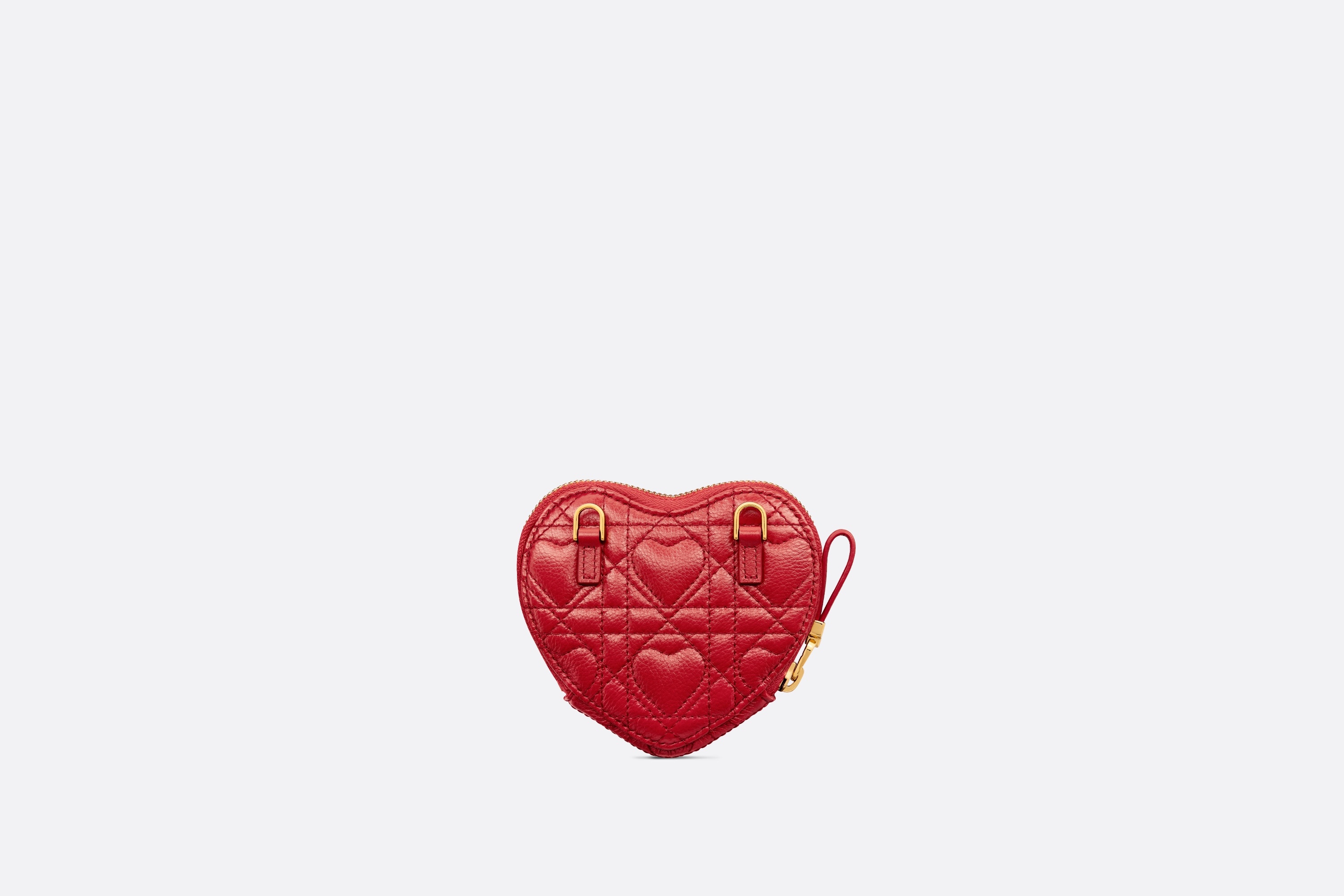 Dioramour Dior Caro Heart Pouch with Chain - 5