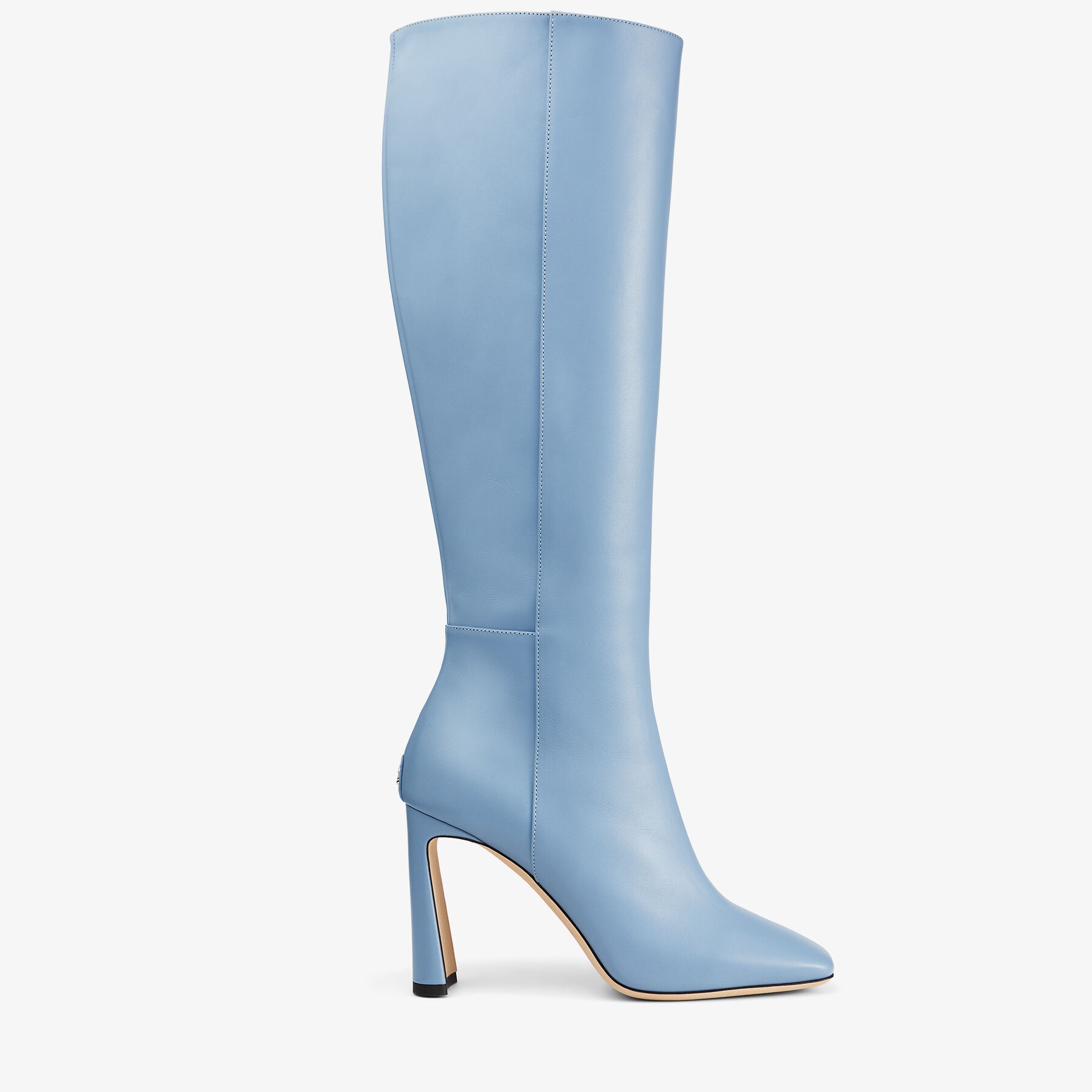 Kinsey 95
Smoky Blue Calf Leather Knee-High Boots - 1