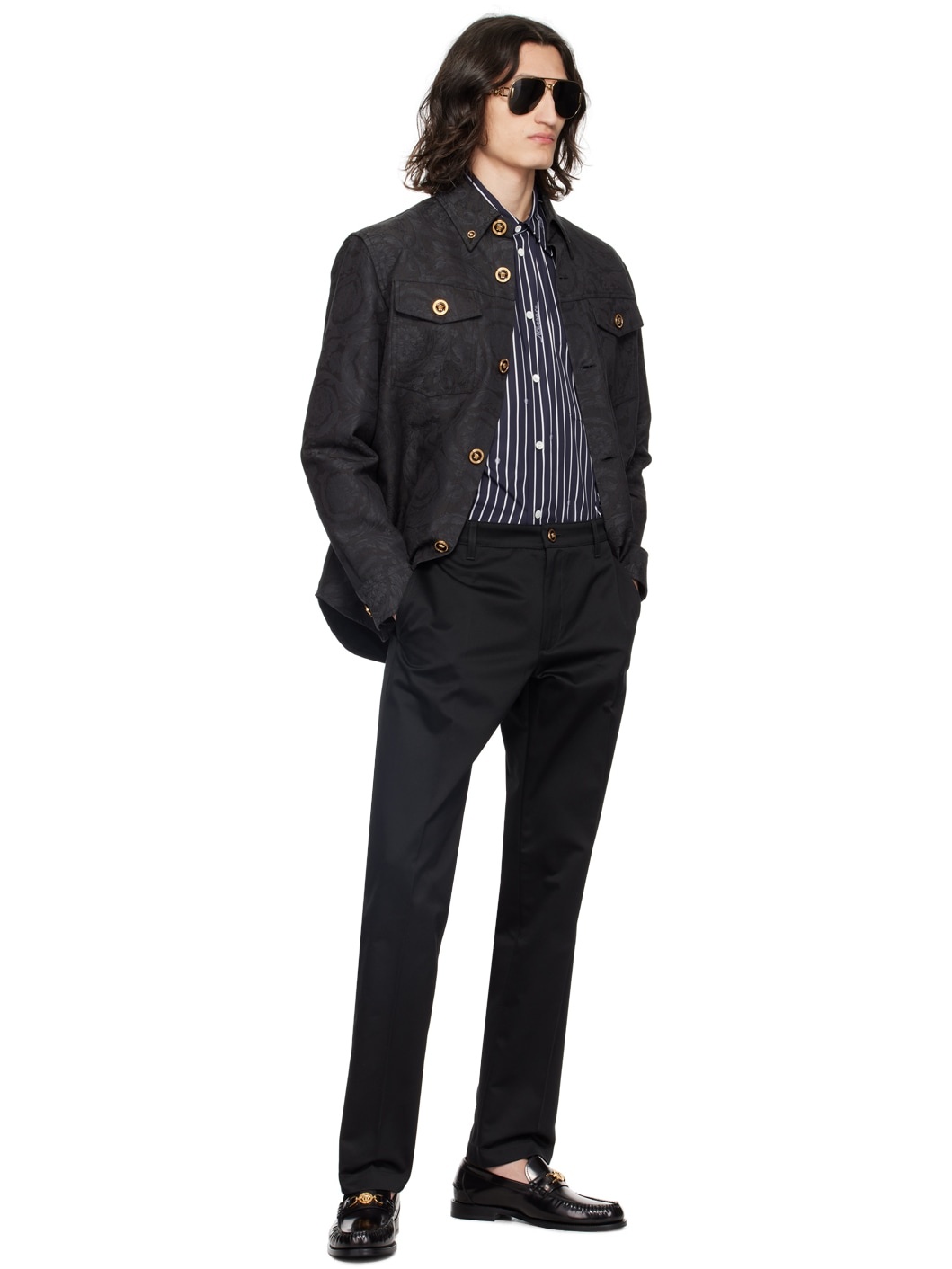 Navy Nautical Stripe Shirt - 4