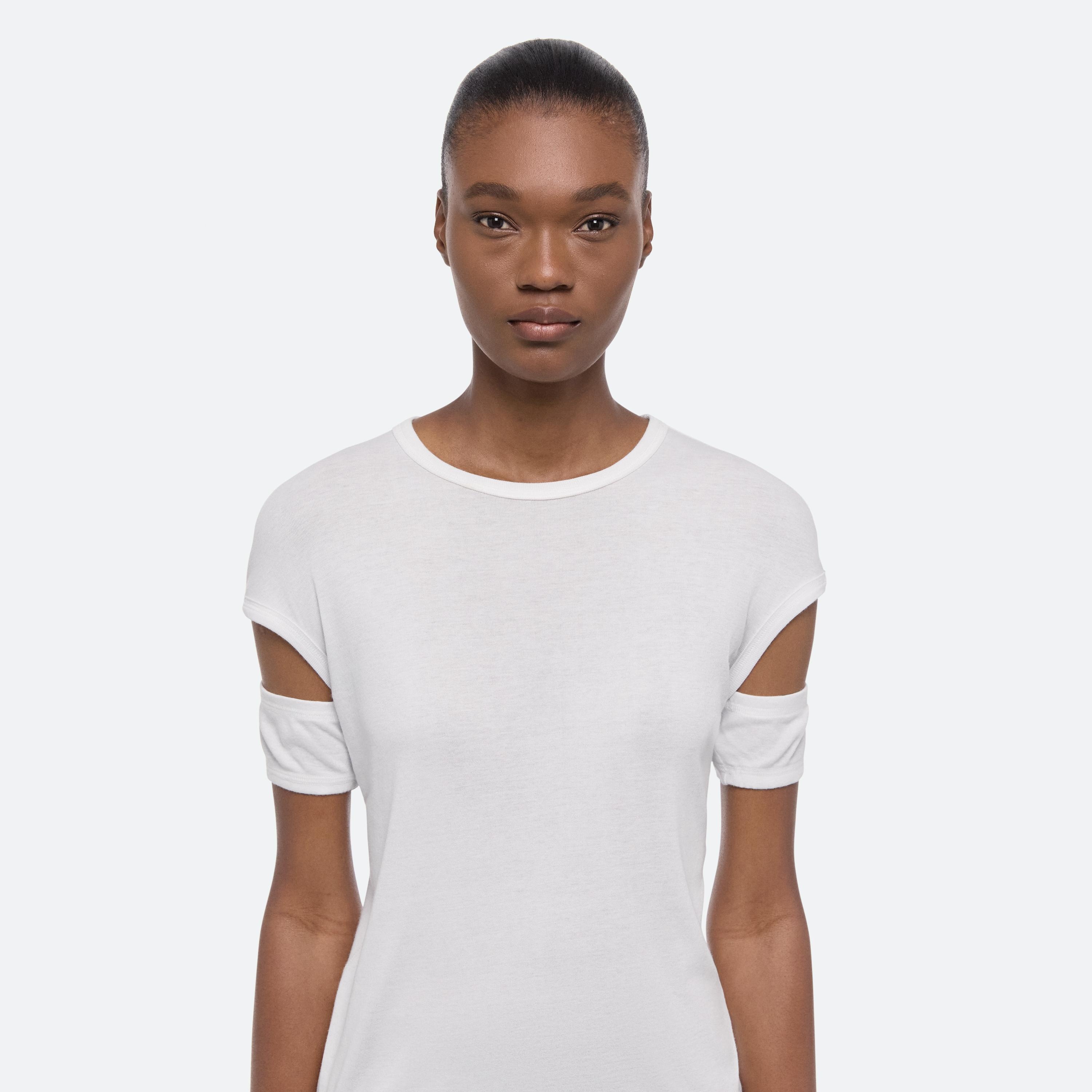 SLASHED SHRUNKEN TEE - 6