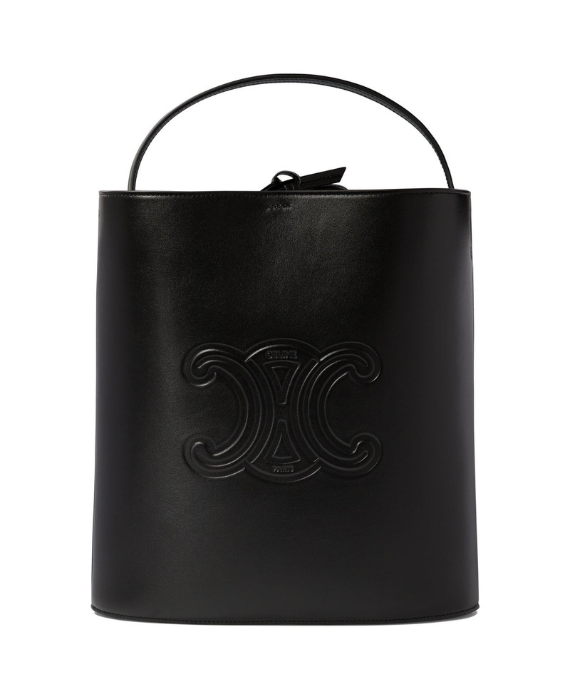 Logo Embossed Small Bucket Bag 1
