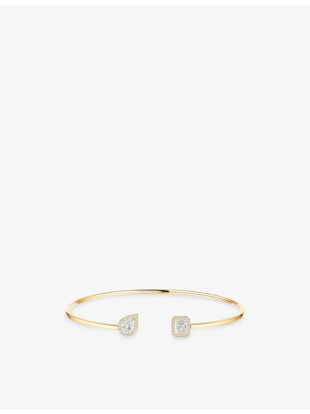 My Twin 18ct Gold And 0.35ct Diamond Flexi Bangle - 1