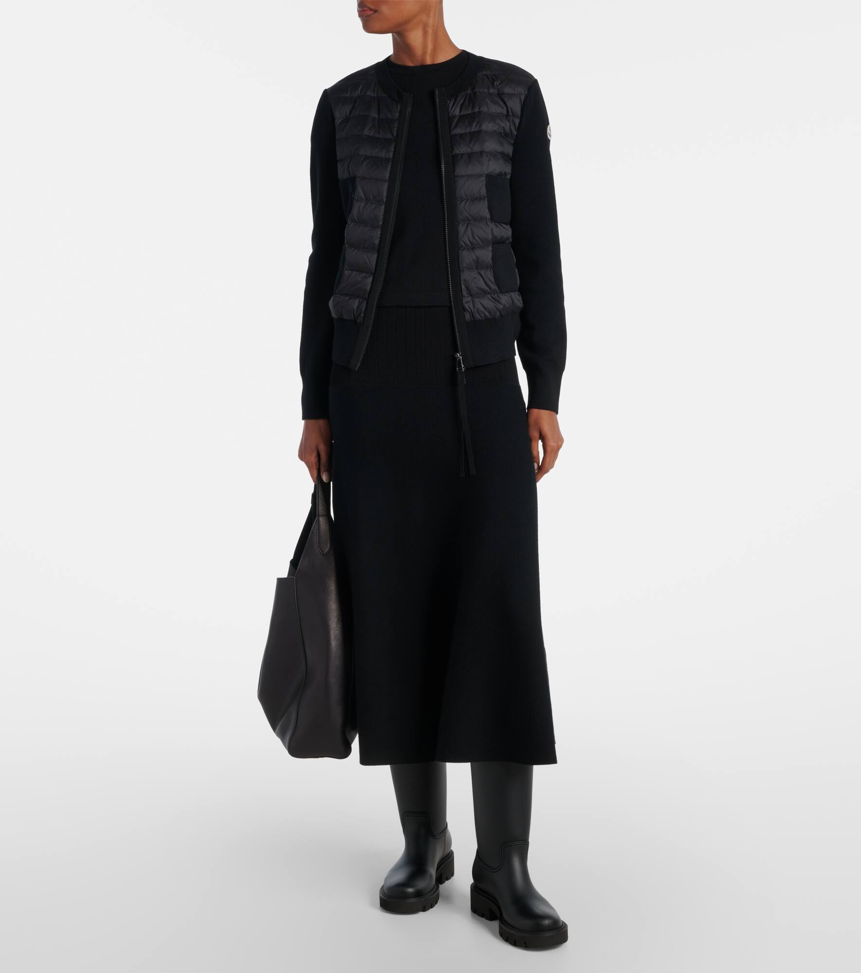 Down-paneled cardigan - 2