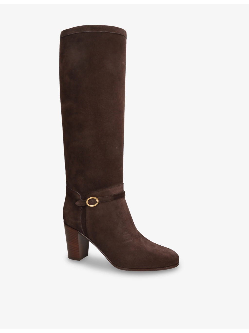 Pattie 75 Suede Heeled Knee-High Boots - 3