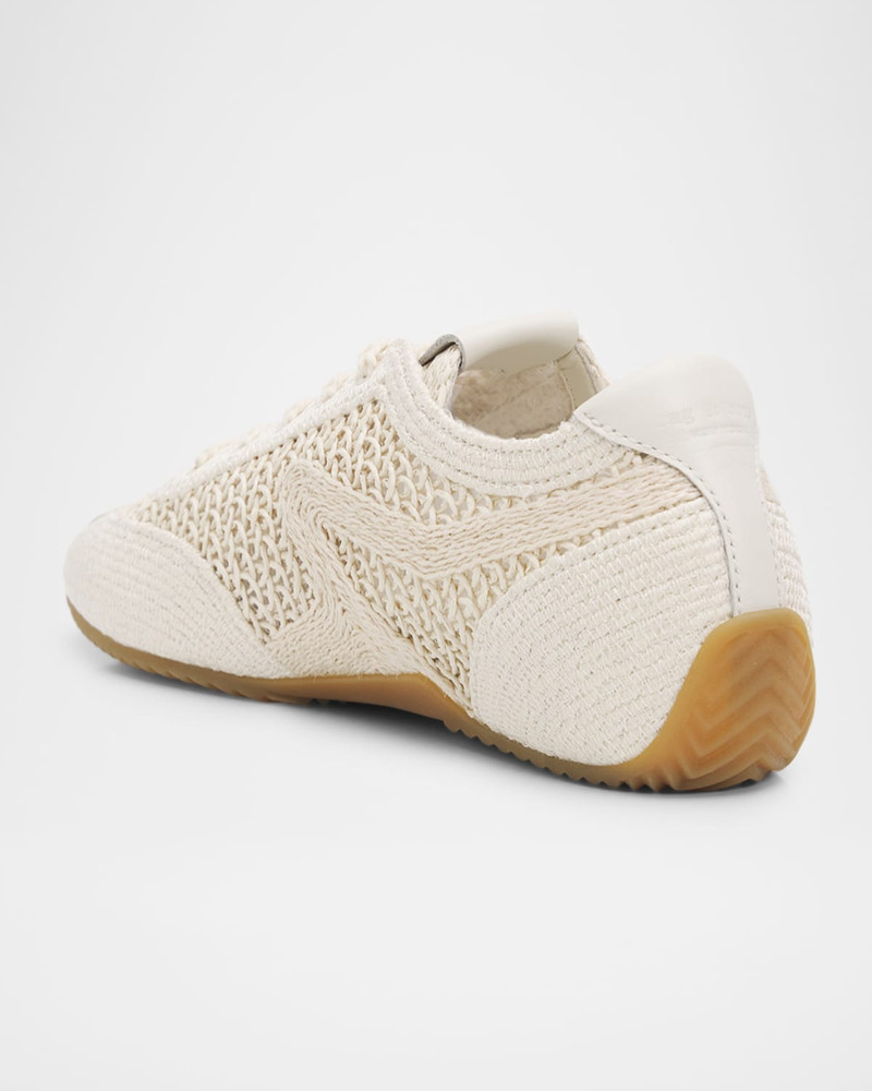rag & bone Retro Runner Slim Raffia Sneakers outlook