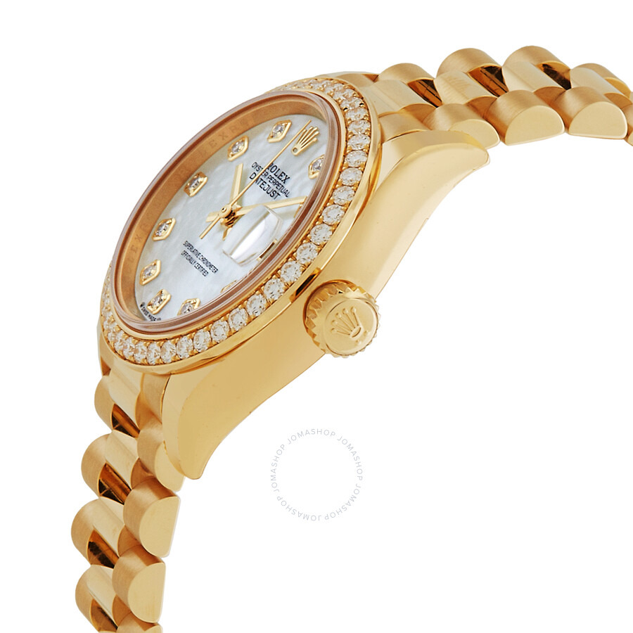 Rolex Lady-Datejust Mother Of Pearl Dial Automatic 18 Carat Yellow Gold Watch 279138MDP - 2