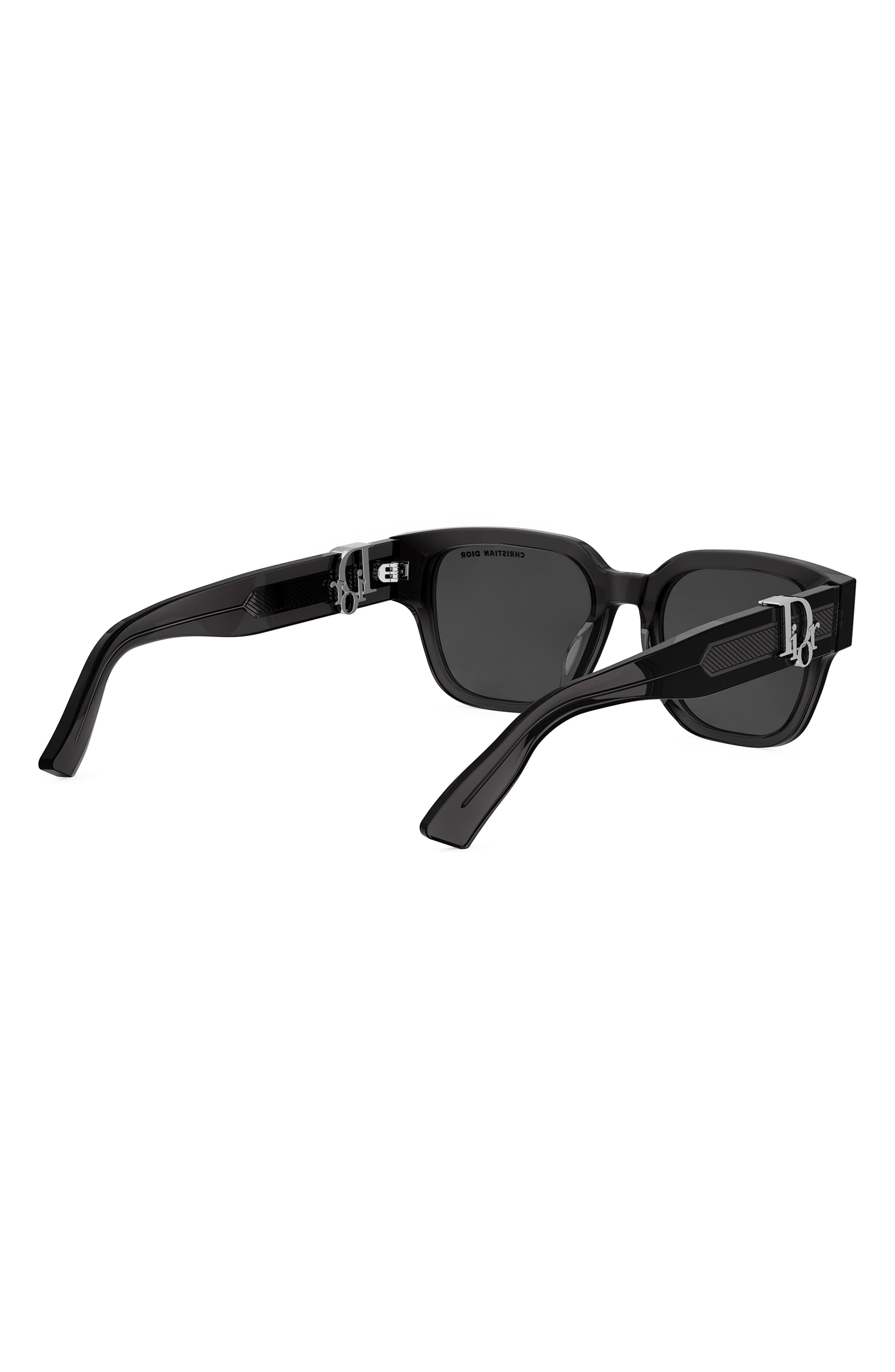 'DiorOblique S1F 53mm Square Sunglasses in Grey/Other /Smoke at Nordstrom - 5