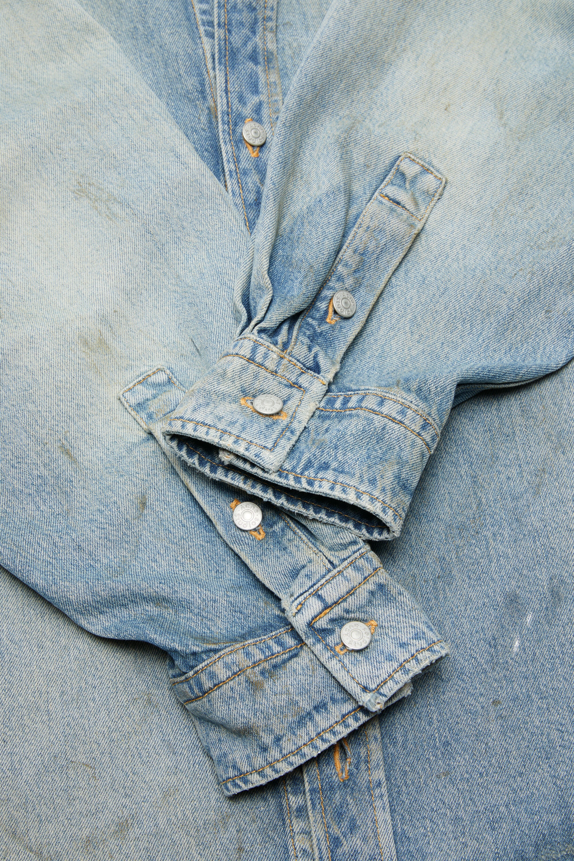 Denim button-up shirt - Light blue - 5