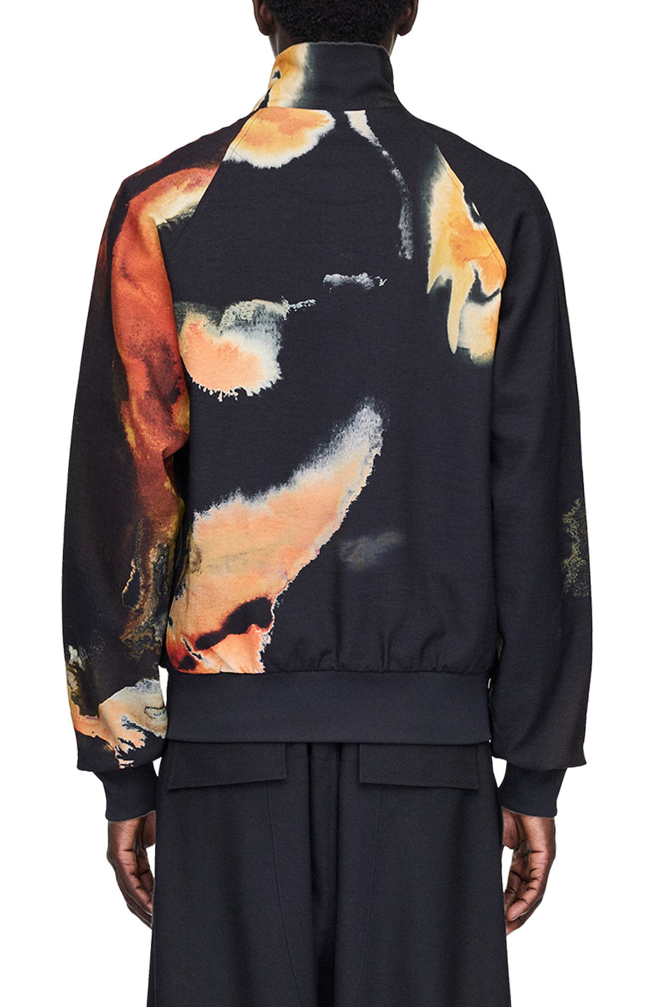 Y-3 Allover Print 3-Stripes Track Jacket in Black/Multicolor at Nordstrom - 2
