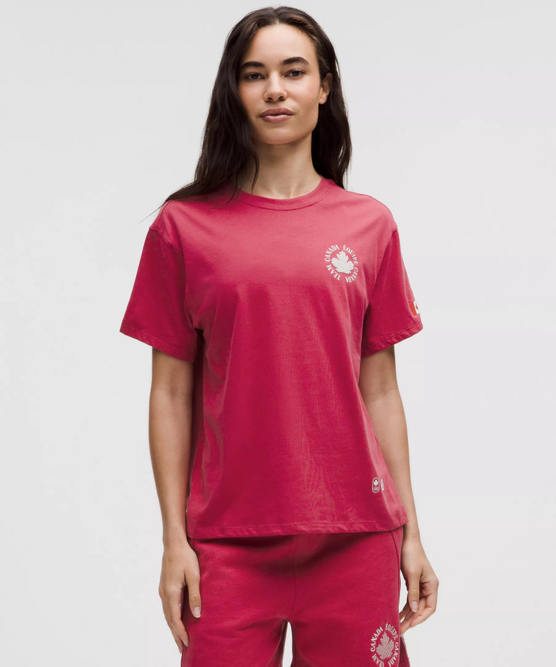 Team Canada Women's Cotton Jersey Graphic T-Shirt *COC Logo 1