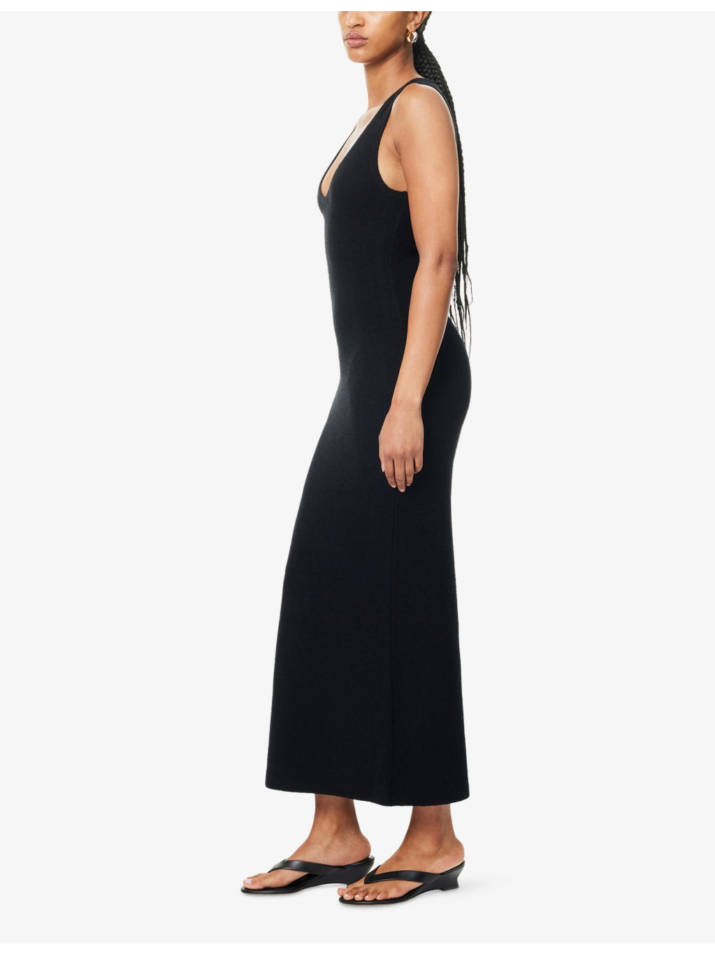 Chiara Scoop-Neck Stretch-Cotton Blend Midi Dress - 3