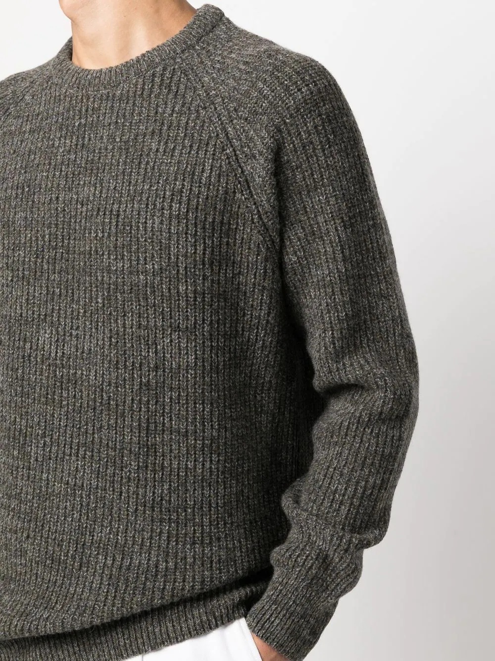 ribbed-knit long-sleeve jumper - 5