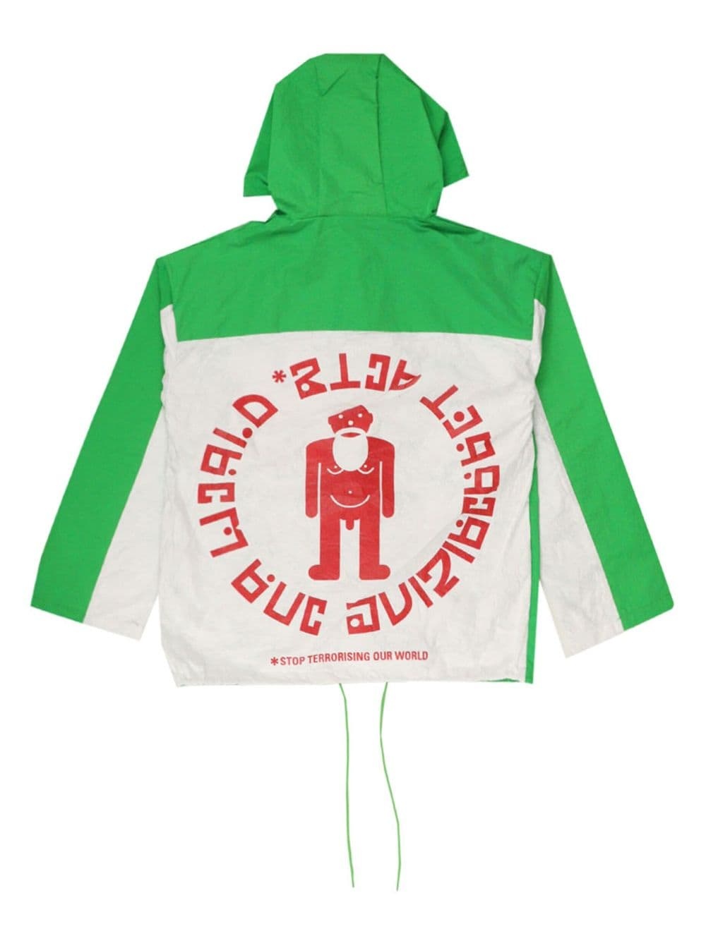 graphic-print hooded jacket - 2