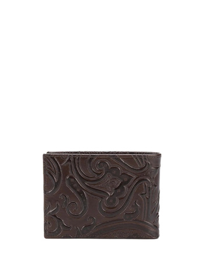 Etro embossed billfold wallet outlook