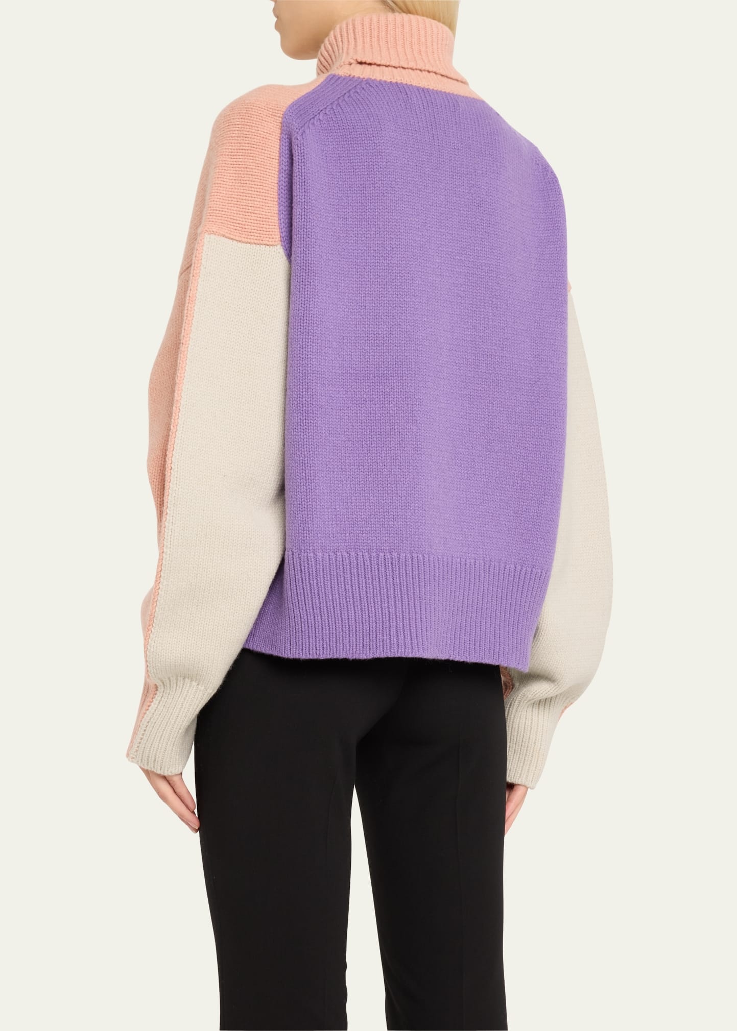 Wolfgang Colorblock Wool Turtleneck - 3