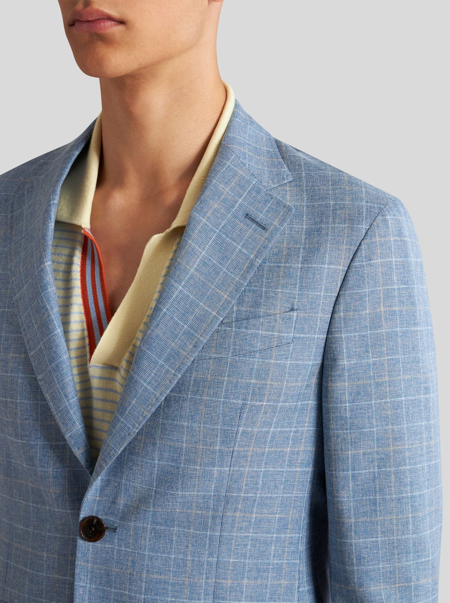 CHECK WOOL JACQUARD SUIT - 2