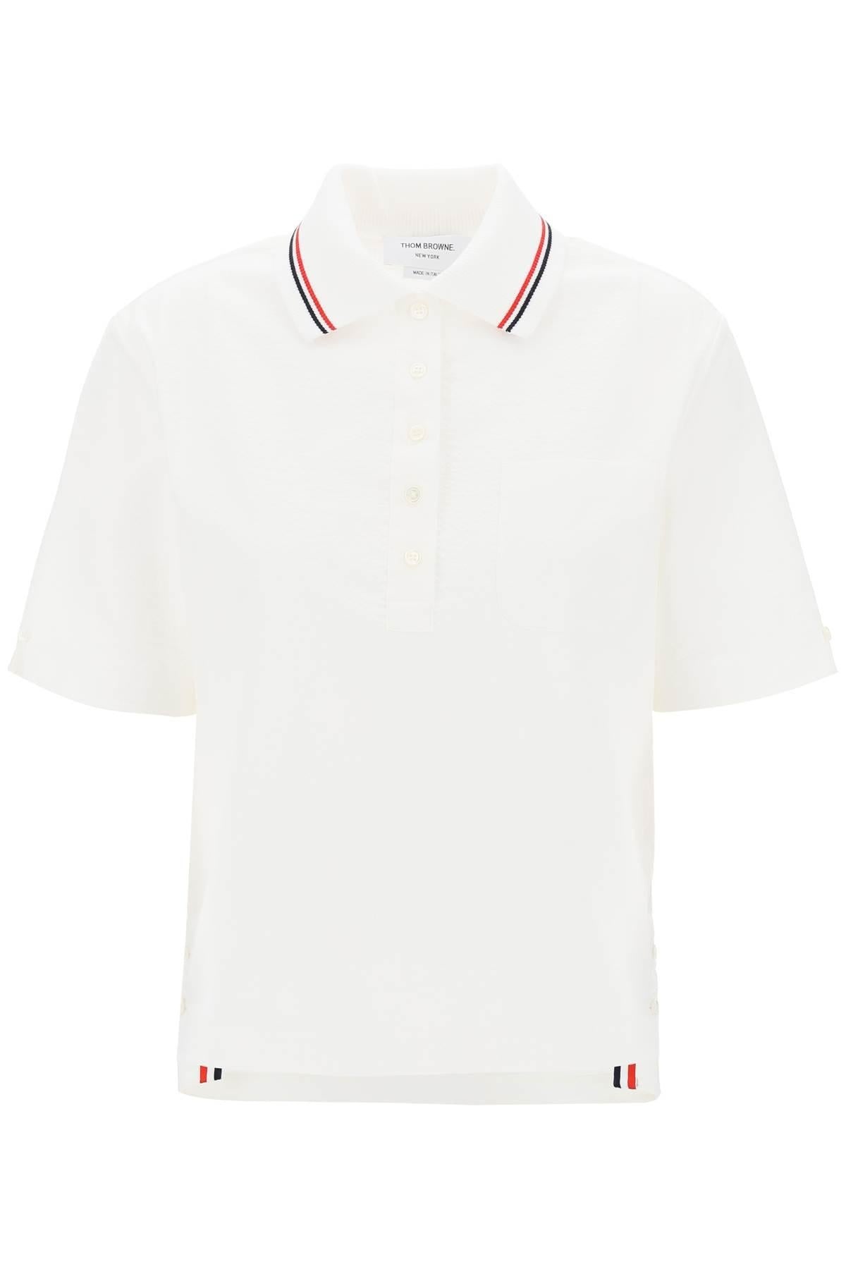 Seersucker polo shirt - 1