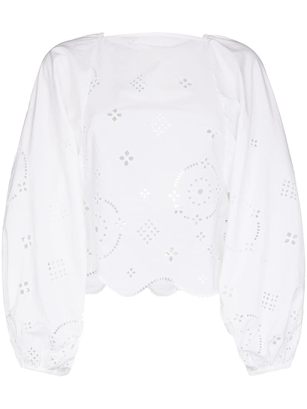 broderie anglaise blouse - 1