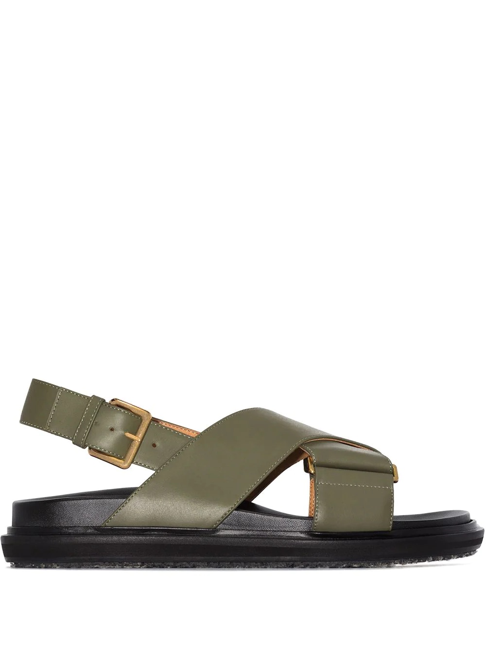 Fussbett colour-block leather sandals - 1