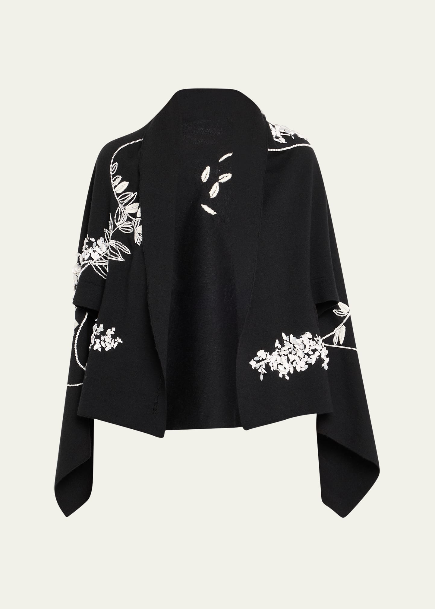 Shirene Embroidered Cashmere Shawl - 1
