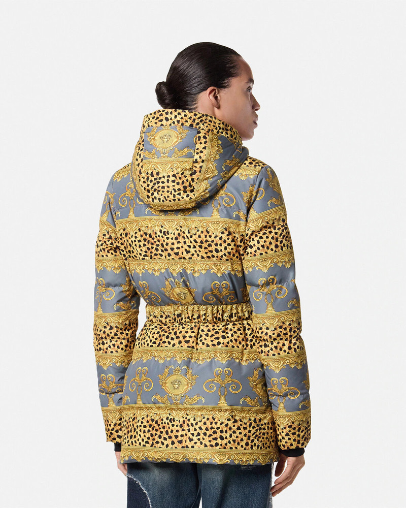 Duvet Stripes Belted Puffer Jacket 5