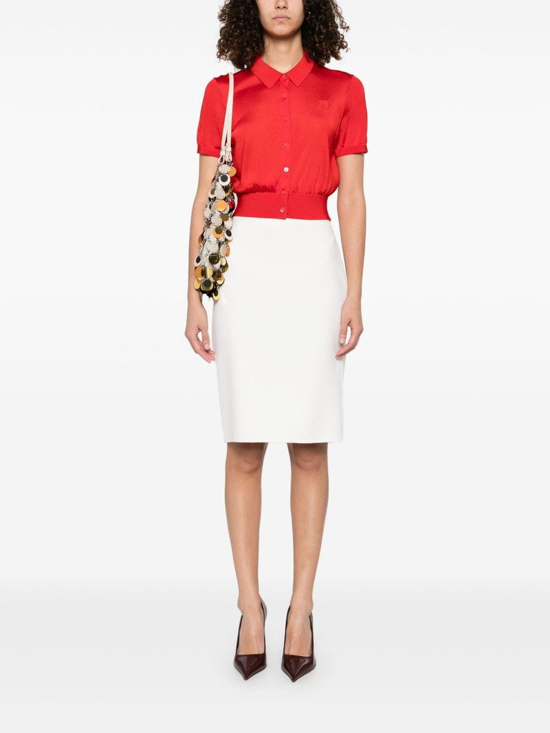 N°21 twill-weave midi skirt outlook