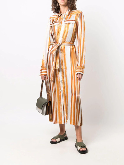 Golden Goose stripe-pattern shirt dress outlook