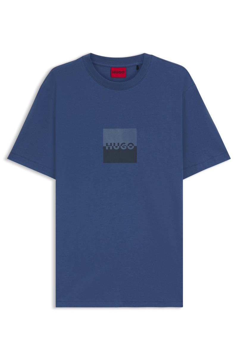 COTTON-JERSEY T-SHIRT WITH SPLIT-LOGO PRINT 1
