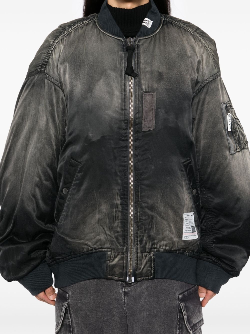 aged flight jacket - 5