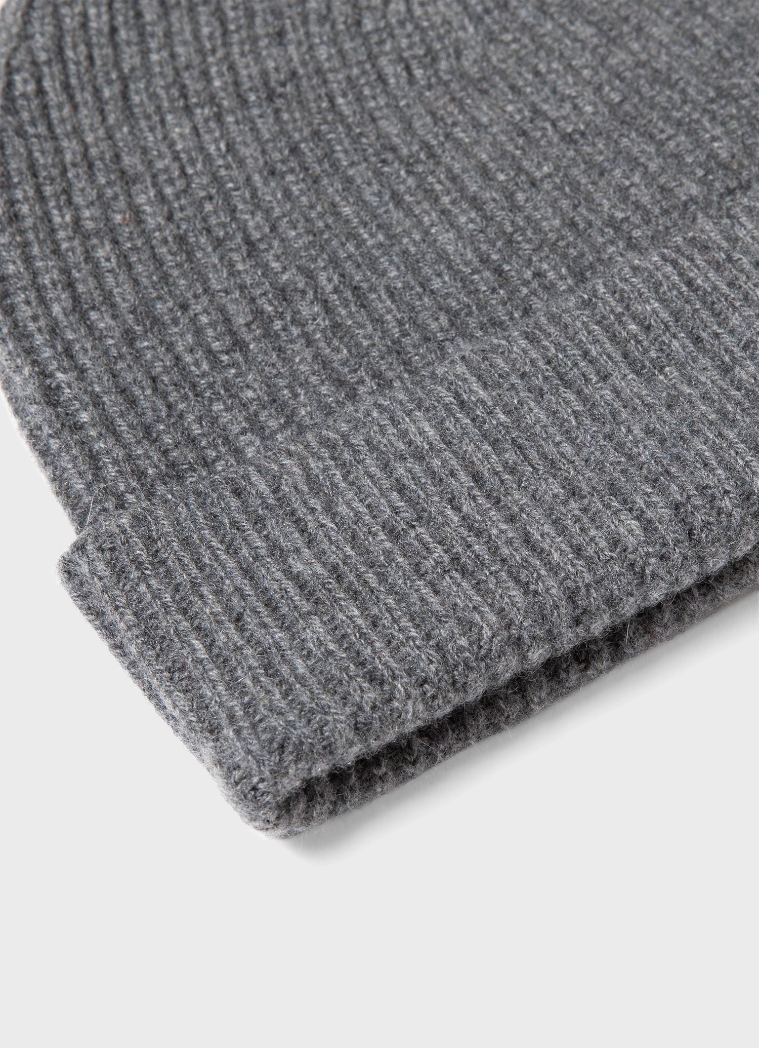 Cashmere Ribbed Hat - 2