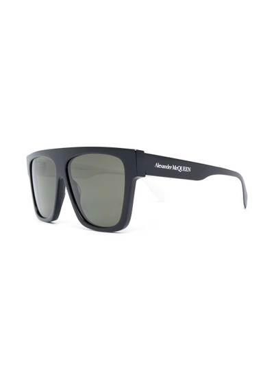 Alexander McQueen oversized visor sunglasses outlook