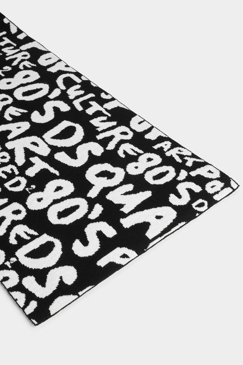 DSQUARED2 D2 POP 80'S KNIT SCARF outlook