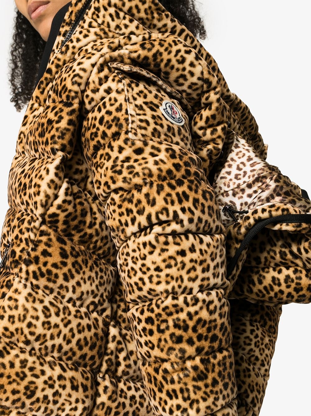 Bady leopard print down coat - 5