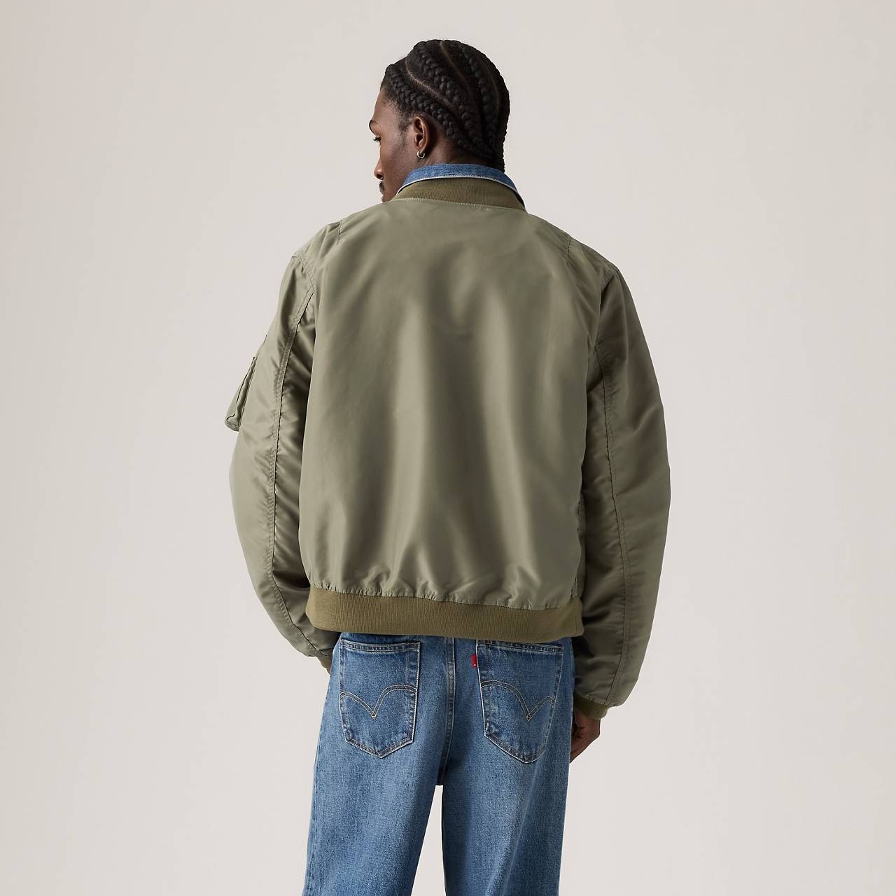 LEVI’S® X SACAI MEN’S DENIM X NYLON TWILL REVERSIBLE BLOUSON - 5