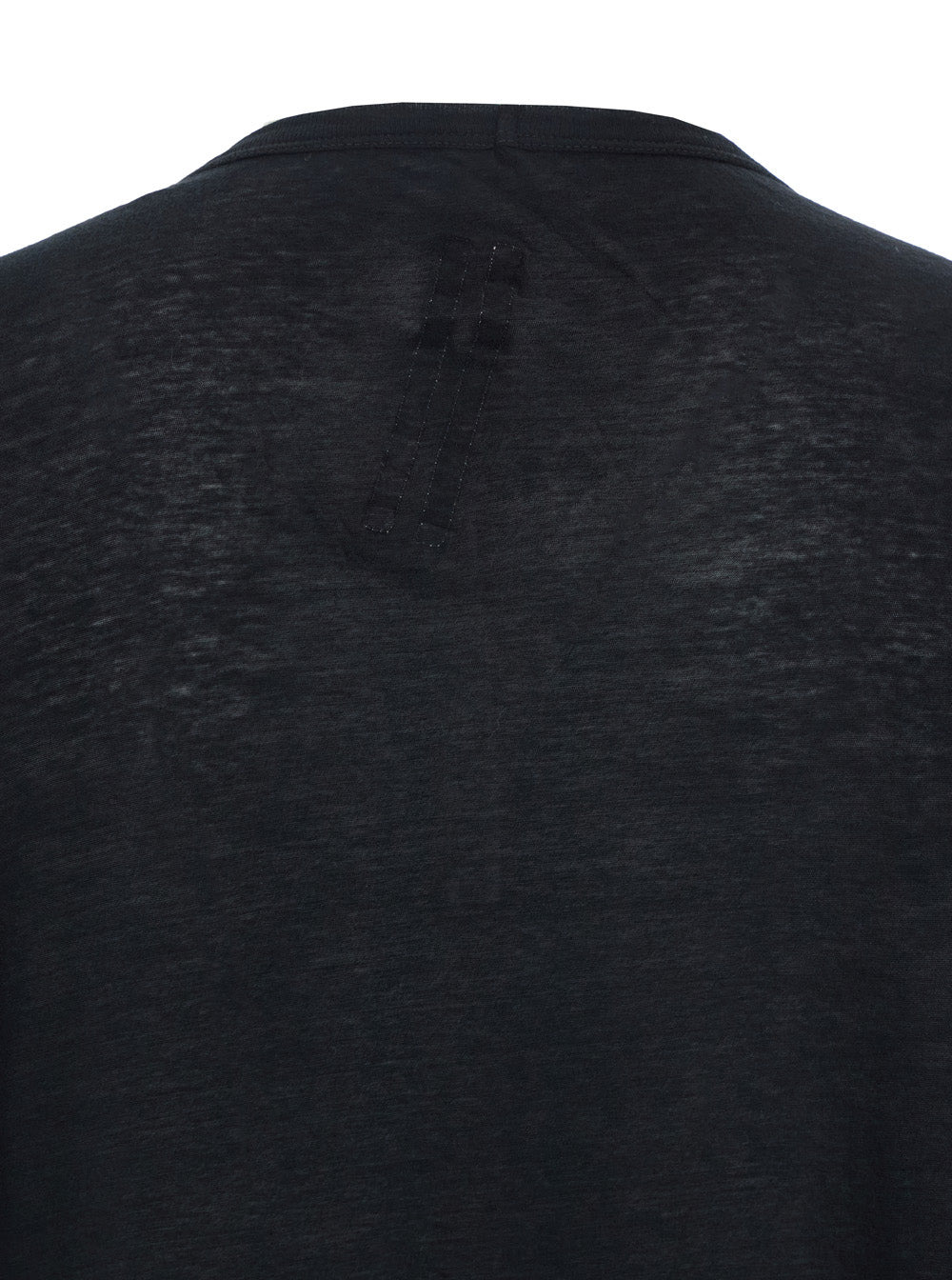 Rick Owens Men 'Brad' Black Crewneck T-Shirt With Rear Stitching In Cotton Man - 3