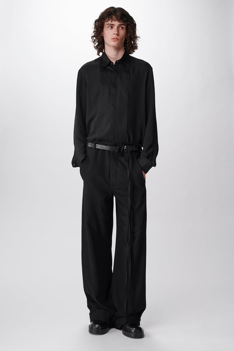 Florent Standard Tuxedo Shirt Georgette Vap - 3