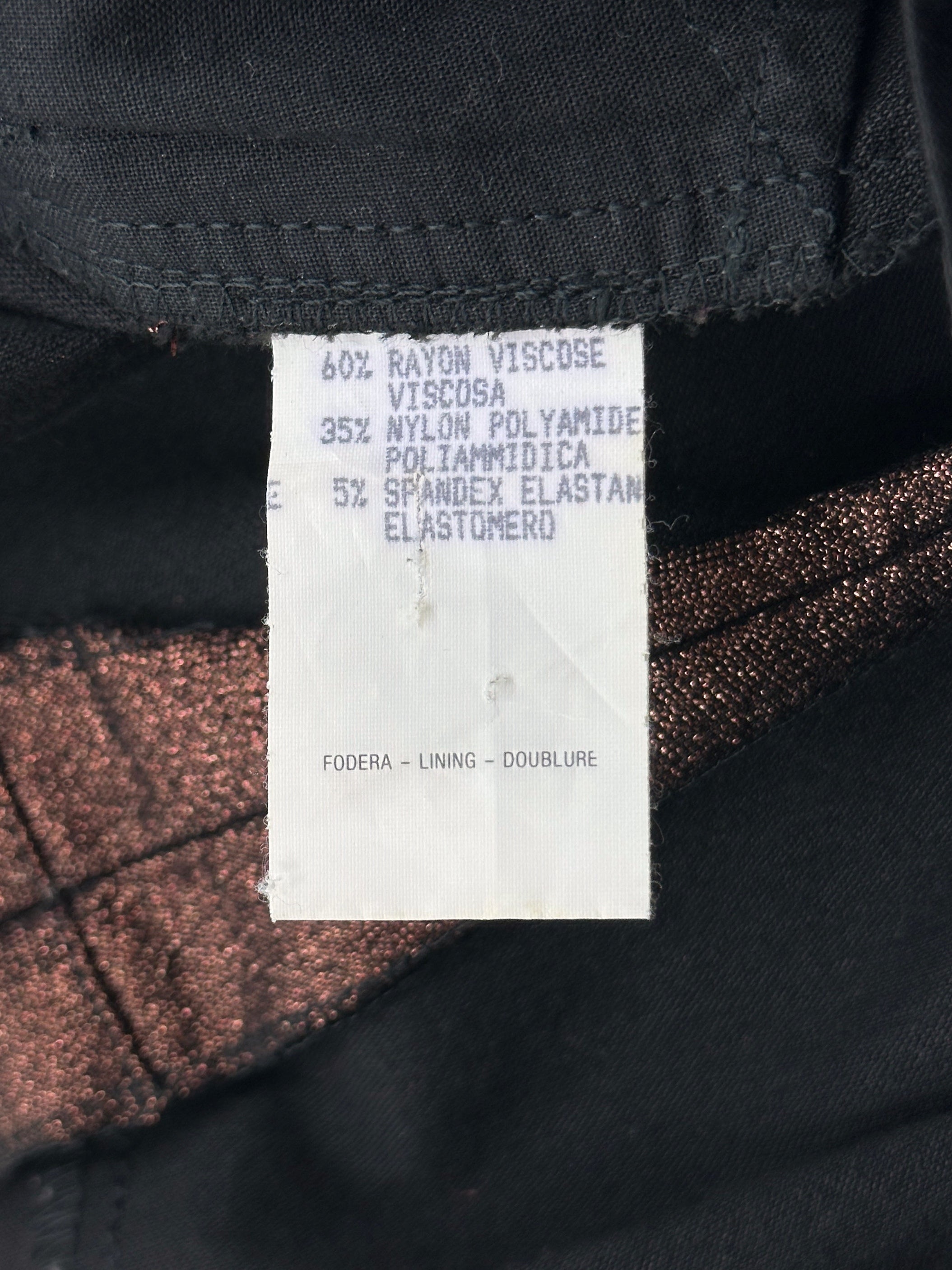 Gucci Spring 1997 Tom Ford Metallic Brown Glitter Lurex Pants 40 - 10