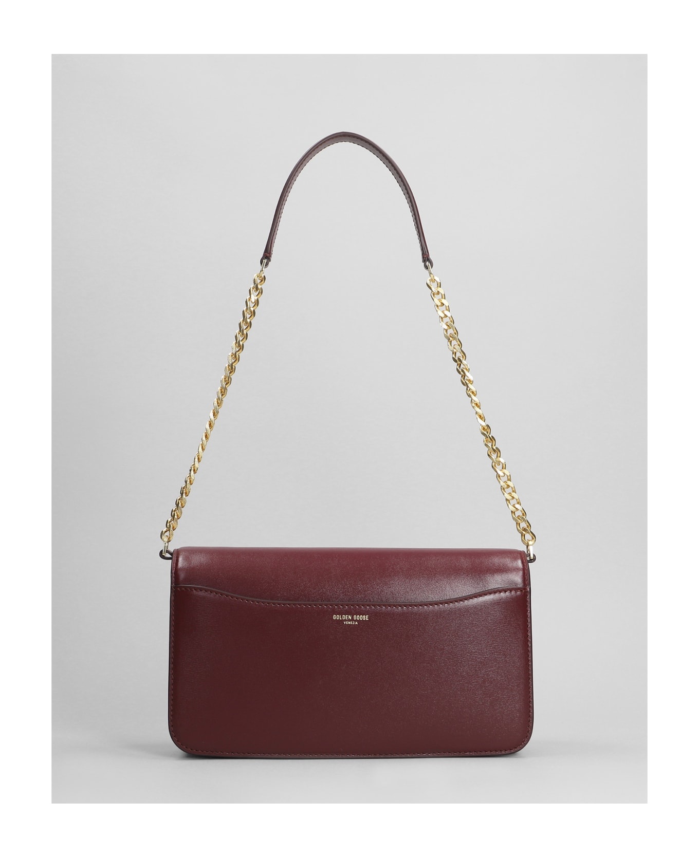'gioia' Burgundy Leather Crossbody Bag - 3