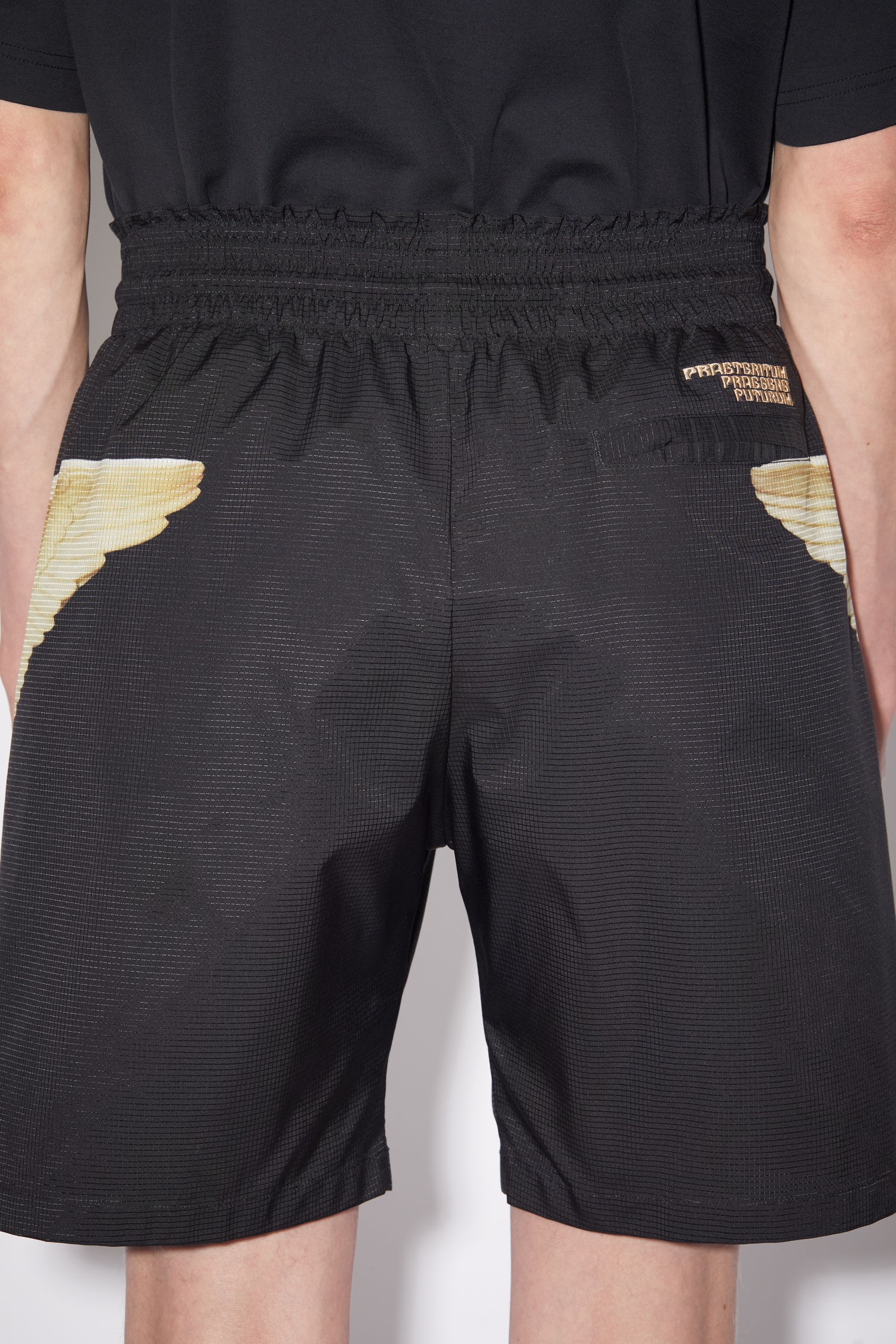 Printed swim shorts - Black - 6