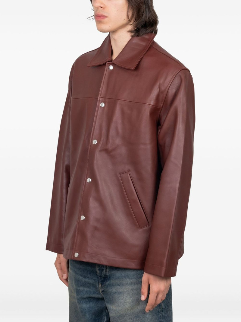 SUNFLOWER button-fastening leather jacket outlook