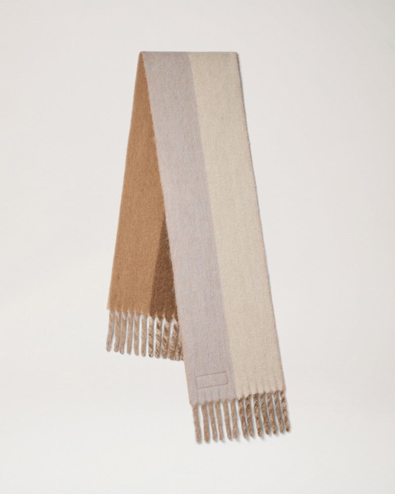 Mulberry Colour Block Textured Scarf
Camel & Eggshell Wool Blend outlook