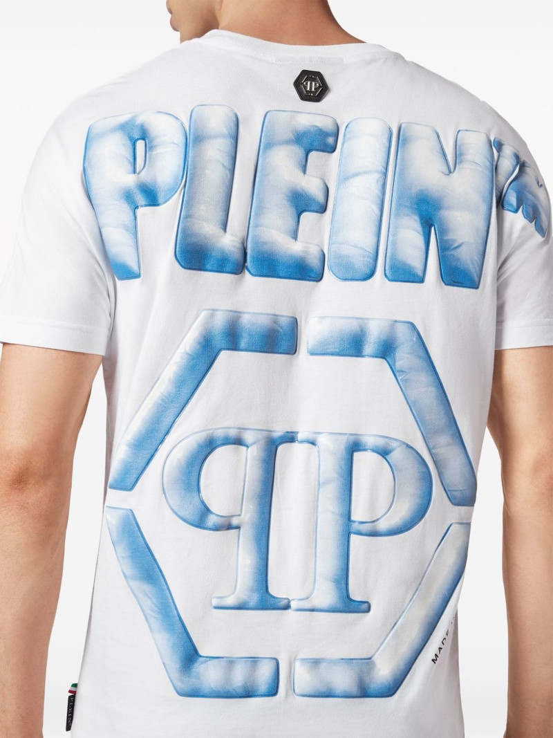 SS Hexagon-print cotton T-shirt 5