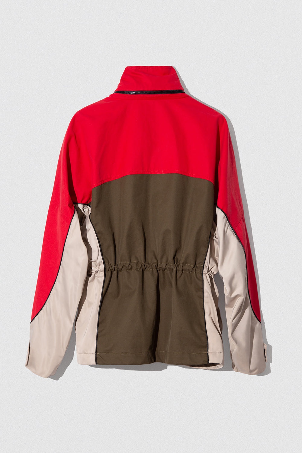 YAKA JACKET KHAKI-RED WR COTTON AND NYLON - 8