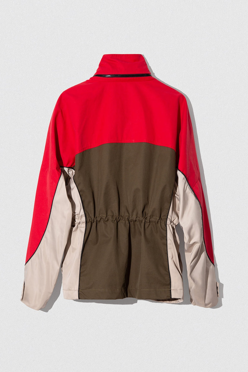 YAKA JACKET KHAKI-RED WR COTTON AND NYLON 8