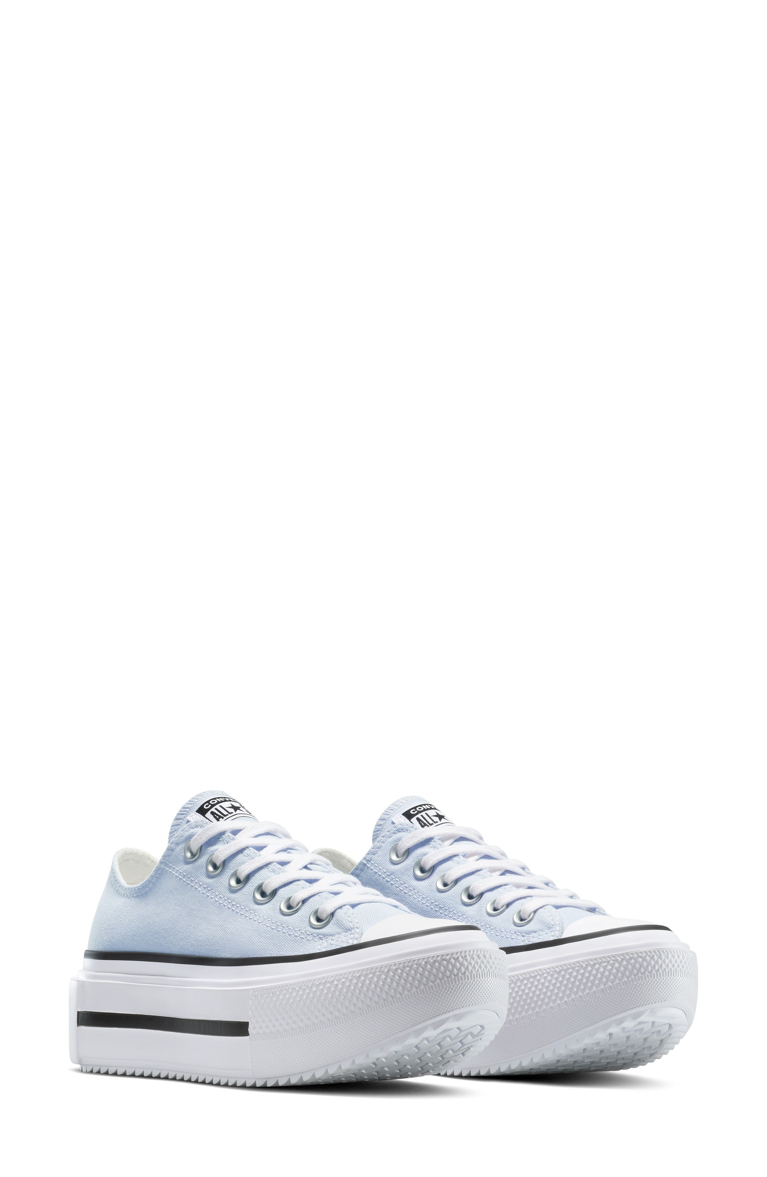 Converse Gender Inclusive Chuck Taylor All Star Lift Double Stack Low Top Platform Sneaker in Bluebe - 7
