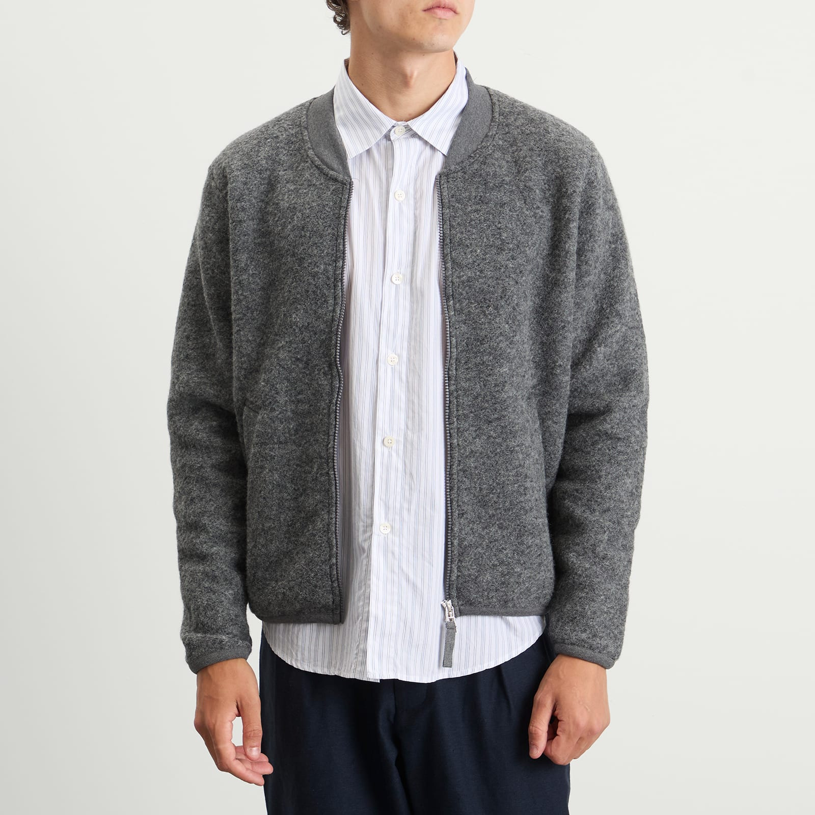 Universal Works Wool Fleece Zip Bomber - Presented by END. - 2