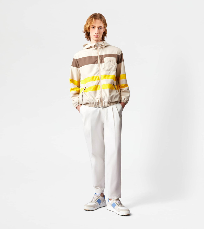 Tod's WINDBREAKER STRIPES - BEIGE outlook