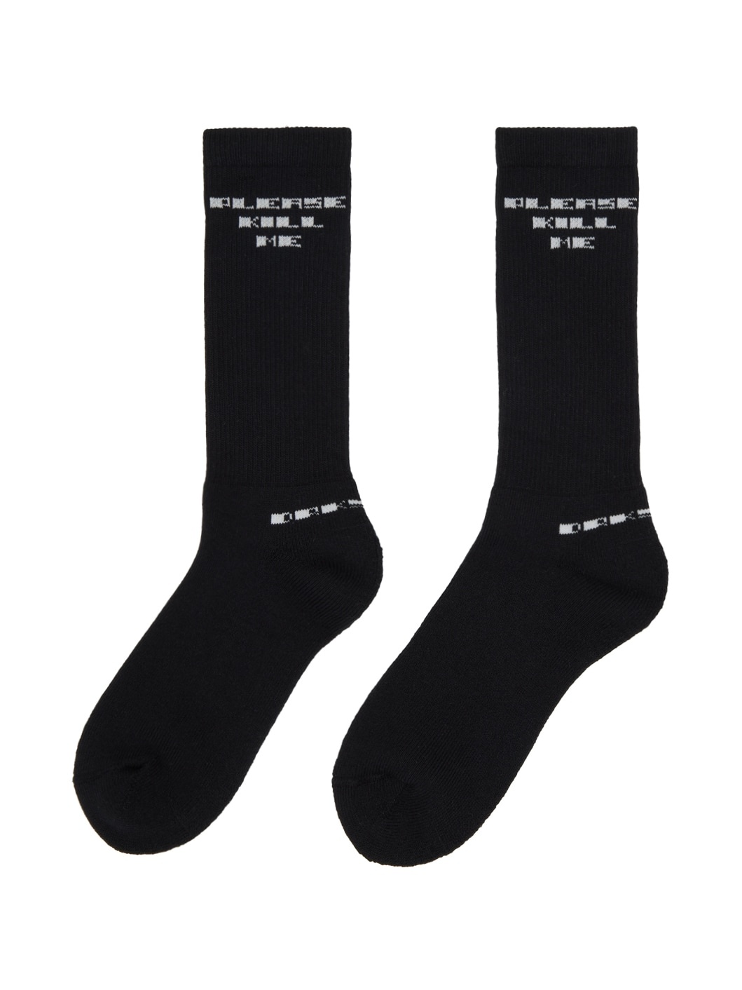 Black 'Please Kill Me' Socks - 2