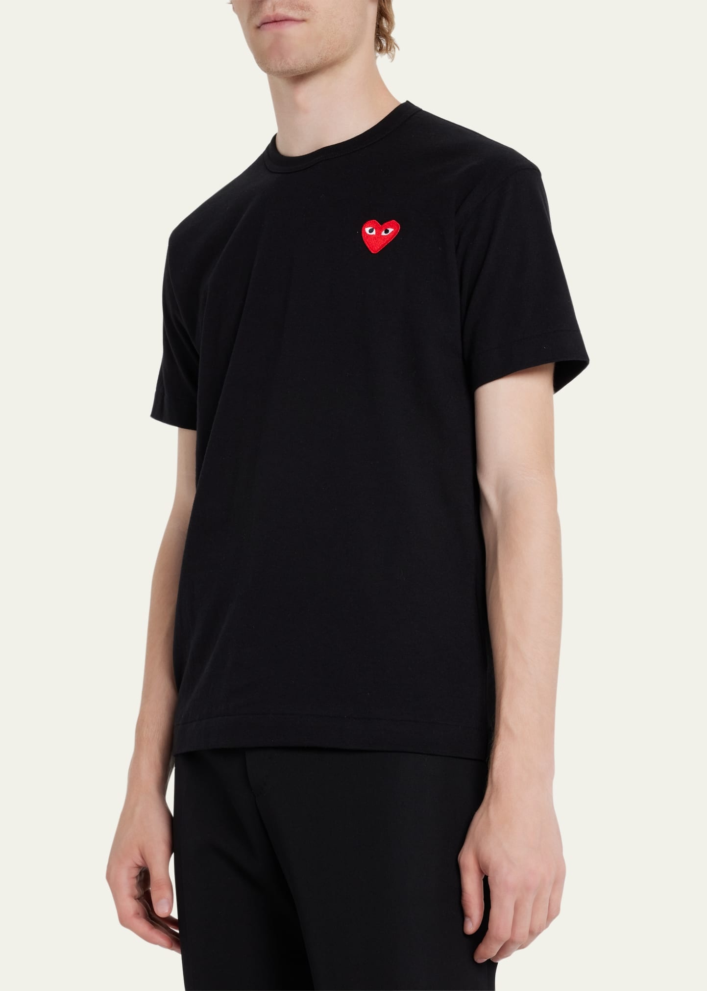 Men's Cotton Jersey Heart T-Shirt - 4